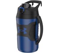 Under Armour Playmaker - Jarra deportiva, botella de agua con asa, aislada de espuma y resistente a fugas, 64 onzas, azul rey/negro