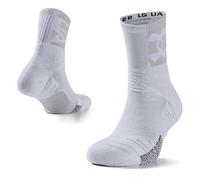 Under Armour Playmaker Mid, Calcetines Transpirables Unisex, Blanco (White/Halo Gray/White), XL