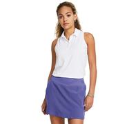 Under Armour Playoff - Polo sin mangas para mujer, (100) blanco/gris halo/gris halo, Large