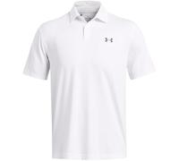 Under Armour - Polo T2G para hombre, Blanco/Gris Pitch (100), XXX-Large