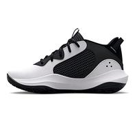 Under Armour Pre-School UA Lockdown 6 Basketball Shoes, Corte Performancence, 101 White Black Black, 31 EU
