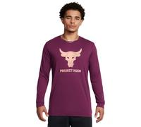 Under Armour Project Rock Brahma Bull - Camiseta de Manga Larga para Hombre, (505) Purple Gemini/Flare Orange, Large
