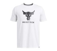 Under Armour Project Rock Payoff Graphic - Camiseta de manga corta para hombre, (100) Blanco / Negro, Large