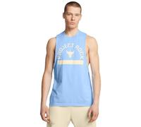 Under Armour Project Rock Payoff Graphic - Camiseta sin mangas para hombre, (465) Horizon Blue/Silt, X-Large