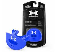 Under Armour Protector de labios para fútbol. Protector bucal transpirable y cómodo. Protección de labios/dientes/boca. Funciona con aparatos ortopédicos, antiapriete. Tallas para jóvenes y adultos