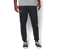 Under Armour Rival Cotton Jogger Pantalón Largo, Hombre, Negro 001, L