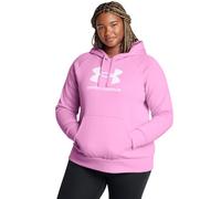 Under Armour Rival Fleece Big Logo Hoodie Sudadera con Capucha, (638) Stellar Pink/White, M para Mujer