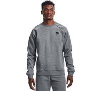 Under Armour Rival Fleece Crew, sudadera hombre, Gris (Pitch Gray Light Heather / Onyx White) , 2XL
