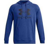 Under Armour Rival Fleece Logo Hoodie Sudadera, Tech Blue/Midnight Navy, S para Hombre