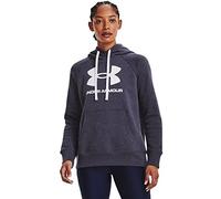 Under Armour Rival Fleece Logo Sudadera con Capucha, Gris (Tempered Steel/White-558), M para Mujer