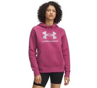 Under Armour Rival Fleece Shimmer - Sudadera con Capucha para Mujer, Fucsia Oscuro/Iridiscente, S