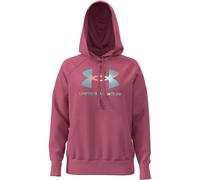 Under Armour Rival Fleece Shimmer - Sudadera con capucha para mujer, fucsia oscuro/iridiscente, XS