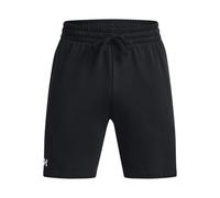 Under Armour Rival Fleece Shorts deportivos para correr, cómodos pantalones cortos deportivos con bolsillos, color negro/blanco