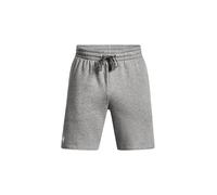 Under Armour Rival Fleece Shorts deportivos para correr, cómodos pantalones cortos deportivos con bolsillos, color gris brezo claro/blanco