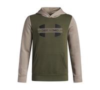 Under Armour Rival - Sudadera con Capucha de Forro Polar para niño (niños Grandes), Marine Od Green Timberwolf Taupe Black, 140-150