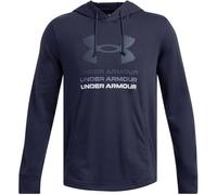 Under Armour Rival Terry Graphic Sudadera con Capucha para Hombre, Midnight Navy/Tech Blue, M