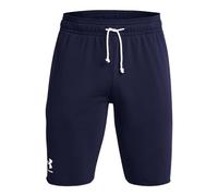 Under Armour Rival Terry Shorts Pantalones Cortos, (410) Azul Marino Medianoche/Blanco ónix, L para Hombre
