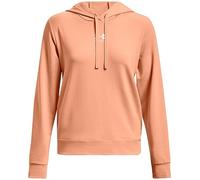 Under Armour Rival Terry-Sudadera con Capucha Lonas largas, Mellow Orange, Small para Mujer
