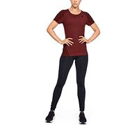 Under Armour Rush Seamless Camisa Manga Corta, Mujer, Rojo, MD