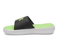 Chanclas Under Armour Ignite Pro 8 Fixed Strap para hombre Negro / Blanco / Hyper Verde 47.5