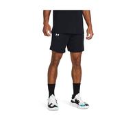Under Armour UA Baseline Short Pantalones holgados con bolsillos para hombre, pantalones cortos deportivos para jugar al baloncesto, color negro/blanco/blanco