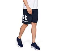 Under Armour Sportstyle Cotton Logo, Pantalón Corto Hombre, Academy/White, S