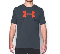 Under Armour Sportstyle Logo T-Shirt Stealth Gray Medium Heather-Black-Phoenix Fire - M