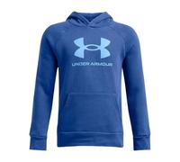 Under Armour Sudadera con Capucha de Forro Polar Rival con Logotipo Grande Sudadera con Capucha para Niños, (432) Tech Blue / Horizon Blue, XS