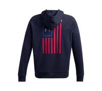 Under Armour Sudadera con capucha Freedom Flag para hombre, (410) Midnight Navy / Steel, Medium