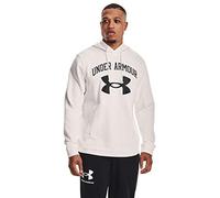 Under Armour Sudadera con Capucha Hombre Rival Fleece Big Logo Blanco