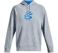 Under Armour Sudadera con Capucha para Hombre Curry Big Splash Tops Warmup, Harbor Blue Full Heather, Large