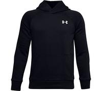 Under Armour Sudadera con Capucha Rival Cotton Sudadera, Niños, Black / / Onyx White (001), YXS