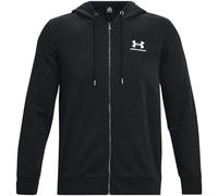 Under Armour Sudadera con capucha UA Essential Forro polar, cremallera completa, Negro XX-Large