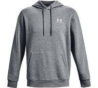 Under Armour Sudadera de Forro Polar para Hombre UA Essential con Capucha de Forro Polar, Color Gris Jaspeado, 1373880-012, XXL