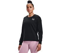 Under Armour Sudadera de Forro Polar Rival para Mujer, Negro (001)/Blanco, XL