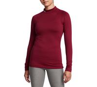 Under Armour ColdGear Authentics - Cuello alto para mujer, (626) Cardenal/Blanco, XS