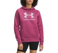 Under Armour Rival Fleece Shimmer - Sudadera con capucha para mujer, fucsia oscuro/iridiscente, XS
