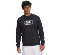 Under Armour Sudadera para Hombre UA Rival Terry Logo Crew Sudadera, Negro, M