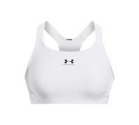 Under Armour Sujetador Deportivo Alto UA HG para Mujer, Blanco/Gris Azabache, L
