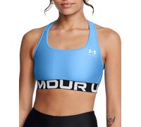 Under Armour Sujetador Heatgear Authentics de Soporte Medio para Mujer, Azul Horizonte/Blanco, S