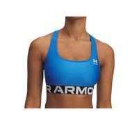 Under Armour Sujetador deportivo HeatGear Soporte medio Azul Atlantis/Blanco X-Small