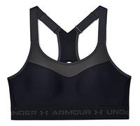 Under Armour Sujetador Deportivo para Mujer Armour High Crossback, Mujer, 1355109-001, Black Black Jet Gray 001, 32 / A