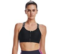 Under Armour Sujetador Deportivo para Mujer UA Infinity High Zip Bras, Opaco, Negro, Extra-Small