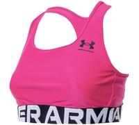 Under Armour - Sujetador Heatgear Authentics Mid Mujer, Mujer, Pink, S