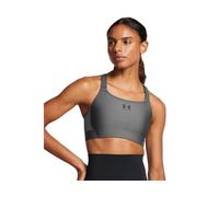 Under Armour Sujetador Heatgear de Alto Soporte para Mujer, Castlerock/Negro, XS