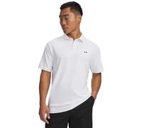 Under Armour Polo de piqué T2G para hombre, manga corta, blanco/negro, XL