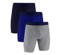 Bóxer de 23 cm Boxerjock® Under Armour Performance Tech™ para hombre - Paquete de 3 Royal / Acero Full Heather / Royal L