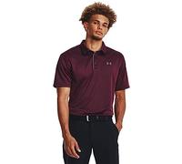 Under Armour Tech Golf Polo Camiseta, Hombre, (601) Dark Maroon/Pitch Gray, XS