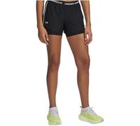 Under Armour Tech Play Up 2in1 Shorts Pantalones Cortos, Negro, Blanco y Negro, M para Mujer