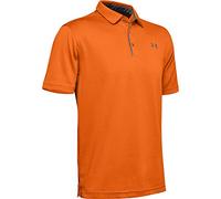 Under Armour Tech Polo Camiseta, (Team Orange/Graphite/Graphite (800)), XL Hombre